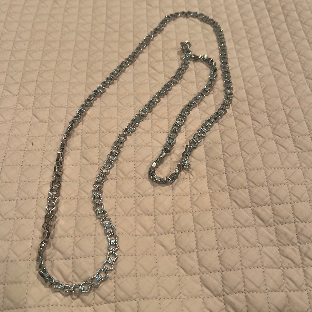 Eddie borgo long necklace cz